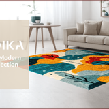 Ultra Soft Area Rug, Non Slip, Stain Resistant, Washable Area Rugs for Living Room, Bedroom, Whimsical Multi-Color Kitchen Floor Mat Set(Blue)