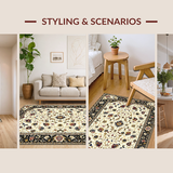Neutral Hued Vintage Trellis(Beige)