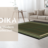 Ultra Soft Area Rug, Non Slip, Stain Resistant, Washable Area Rugs for Living Room, Bedroom, Earthy Tones Woodland Charm(Brown)