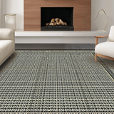Ultra Soft Area Rug, Non Slip, Stain Resistant, Washable Area Rugs for Living Room, Bedroom, Striking Ethnic Patterned Ensemble(Gray)