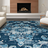 Elegant Muted Geometric Arrangement(Blue)