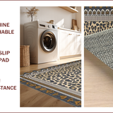 Ultra Soft Area Rug, Non Slip, Stain Resistant, Washable Area Rugs for Living Room, Bedroom, Sleek Modern Feline Print(Gray)