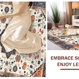 Contemporary Textured Blooms Design(White)