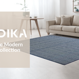 Ultra Soft Area Rug, Non Slip, Stain Resistant, Washable Area Rugs for Living Room, Bedroom, Avant-Garde Blue Design Scheme(Blue)