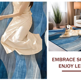 Subtle Tiled Motif in Cool Hues(Blue)