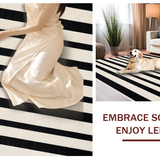 Cozy Rustic Striped Visual Appeal(Black)