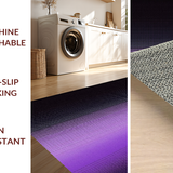 Ultra Soft Area Rug, Non Slip, Stain Resistant, Washable Area Rugs for Living Room, Bedroom, Chic Ombre Textured Visual Appeal(Purple)