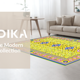 Vibrant Playful Geometric Mosaic(Yellow)