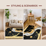 Bold Geometric Black Marble Vision(Black)