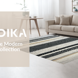 Cozy Distressed Black and Beige Style(Black)