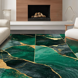 Elegant Geometric Gold Green Fusion(Green)