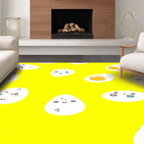 Ultra Soft Area Rug, Non Slip, Stain Resistant, Washable Area Rugs for Living Room, Bedroom, Playful Fluffy Soft Surface(Yellow)
