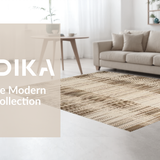 Ultra Soft Area Rug, Non Slip, Stain Resistant, Washable Area Rugs for Living Room, Bedroom, Eclectic Layered Patterned Appeal(Beige)