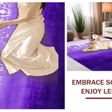 Ultra Soft Area Rug, Non Slip, Stain Resistant, Washable Area Rugs for Living Room, Bedroom, Eclectic Soft Ombre Effect(Purple)