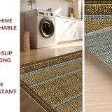 Ultra Soft Area Rug, Non Slip, Stain Resistant, Washable Area Rugs for Living Room, Bedroom, Contemporary Cozy Safari Design(Beige)