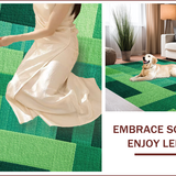 Ultra Soft Area Rug, Non Slip, Stain Resistant, Washable Area Rugs for Living Room, Bedroom, 3D Race Car Playmat(Green)