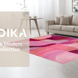 Ultra Soft Area Rug, Non Slip, Stain Resistant, Washable Area Rugs for Living Room, Bedroom, Coquette Bow Carpet with Subtle Uno Reverse Design and Pink Colorway(Purple)