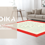 Trendy Abstract Dot Decor Style(Red)