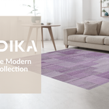 Ultra Soft Area Rug, Non Slip, Stain Resistant, Washable Area Rugs for Living Room, Bedroom, Trendy Mauve Monochromatic Visual Harmony(Purple)
