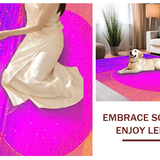 Ultra Soft Area Rug, Non Slip, Stain Resistant, Washable Area Rugs for Living Room, Bedroom, Dynamic Holographic Space Composition(Pink)