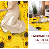 Ultra Soft Area Rug, Non Slip, Stain Resistant, Washable Area Rugs for Living Room, Bedroom, Vibrant Yellow Rustic Country Style(Yellow)
