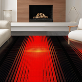 Contemporary Dynamic Lava Flow Art(Red)