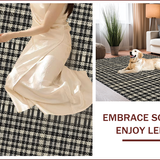 Ultra Soft Area Rug, Non Slip, Stain Resistant, Washable Area Rugs for Living Room, Bedroom, Greek Key Geometric(Beige)