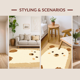 Charming Kawaii Bear Motif(Beige)