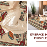 Ultra Soft Area Rug, Non Slip, Stain Resistant, Washable Area Rugs for Living Room, Bedroom, Outdoor-Inspired Small Kitchen Hand-Printed Carpet(Beige)