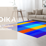 Cozy Retro Lattice Design(Blue)