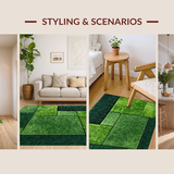 Nature Inspired Floral Shag Style(Green)
