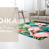 Dynamic Pink and White Composition(Pink)