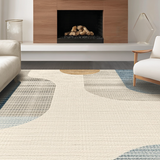 Ultra Soft Area Rug, Non Slip, Stain Resistant, Washable Area Rugs for Living Room, Bedroom, Trendy Minimalist Cloud Inspired Look(Beige)