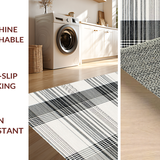 Chic Blue Toned Camping Fabric(Black)