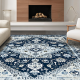 Luxurious Light Grey Geometric Design(Blue)