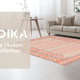 Rustic Earthy Tones Striped Design(Red)