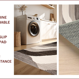 Ultra Soft Area Rug, Non Slip, Stain Resistant, Washable Area Rugs for Living Room, Bedroom, Stylish Contemporary Organic Shapes(Gray)