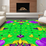 Festive Lobster Iris Motif(Green)