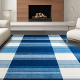 Contemporary Space Dyed Plaid Visual(Blue)