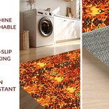 Ultra Soft Area Rug, Non Slip, Stain Resistant, Washable Area Rugs for Living Room, Bedroom, Chic Playful Animal Theme(Orange)