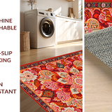 Contemporary Colorful Medallion Design(Red)