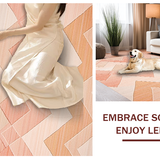 Ultra Soft Area Rug, Non Slip, Stain Resistant, Washable Area Rugs for Living Room, Bedroom, Vibrant Transitional Lattice Patterns(Pink)