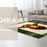 Ultra Soft Area Rug, Non Slip, Stain Resistant, Washable Area Rugs for Living Room, Bedroom, Vibrant St. Patrick's Day Motif(Brown)