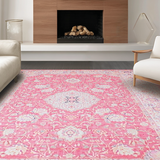 Cozy Light Pink Abstract Motif(Pink)