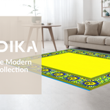 Ultra Soft Area Rug, Non Slip, Stain Resistant, Washable Area Rugs for Living Room, Bedroom, Whimsical Geometric Light Pattern(Yellow)