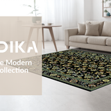 Vibrant Botanical Ogee Style(Black)
