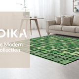 Ultra Soft Area Rug, Non Slip, Stain Resistant, Washable Area Rugs for Living Room, Bedroom, Rustic Eucalyptus Botanical Charm(Green)