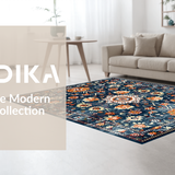 Stylish Non Slip Ogee Texture(Blue)