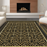 Contemporary Lattice Patterned Sophistication(Black)