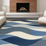Whimsical Curvy Jute Arrangement(Blue)